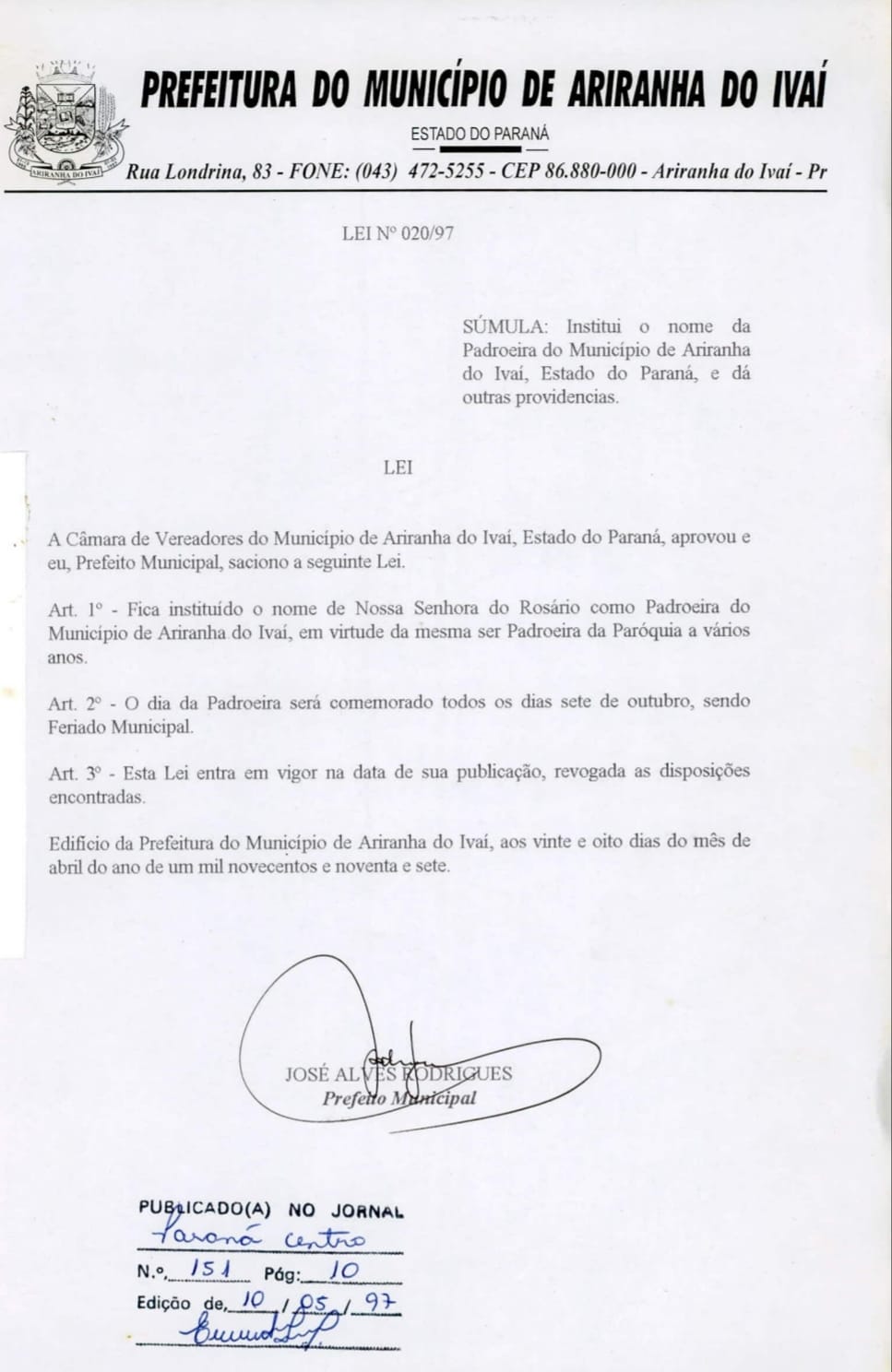 COMUNICADO