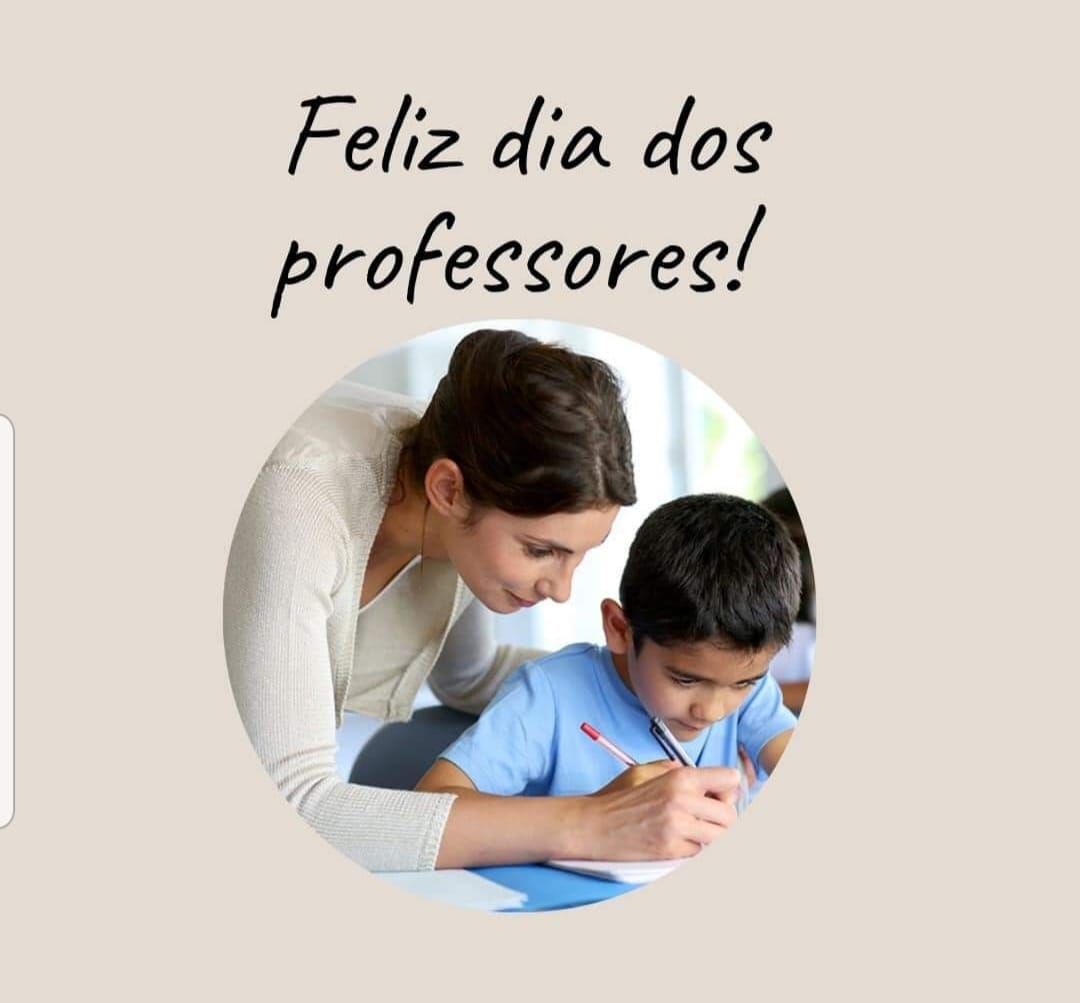 Feliz dia dos professores!