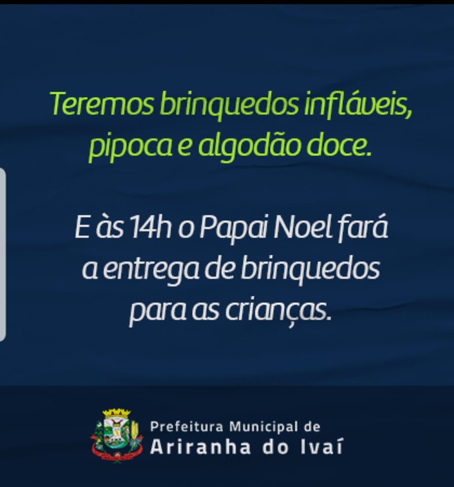 Teremos brinquedos infláveis pipoca e algodão doce!
