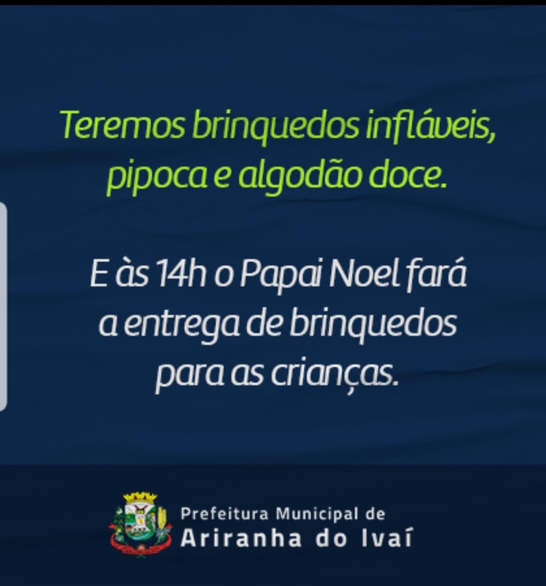 Teremos brinquedos infláveis pipoca e algodão doce!