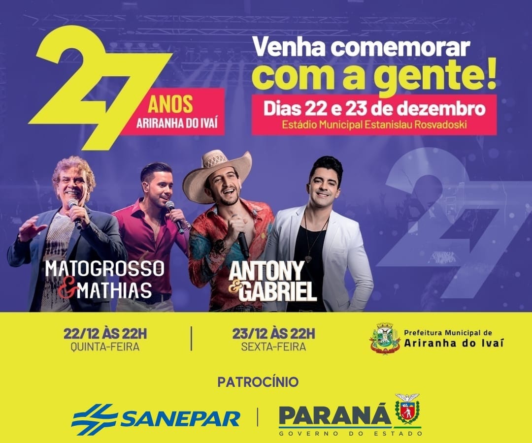 Prefeitura inicia montagem da estrutura para as comemorações do aniversário de Ariranha do Ivaí