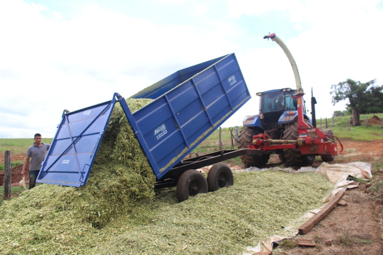 Prefeitura auxilia pequenos agricultores na produção de silagem