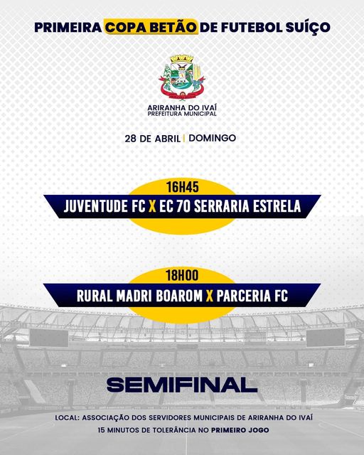 Semifinal da Primeira Copa Betão de Futebol Suíço