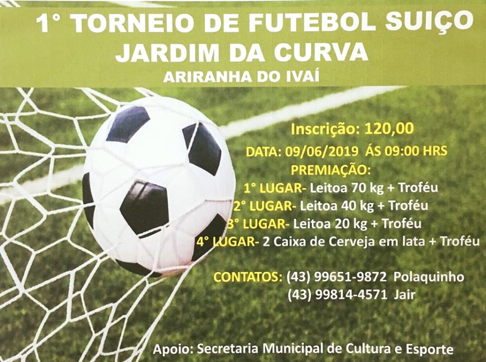 1 TORNEIO SUIÇO JARDIM DA CURVA 