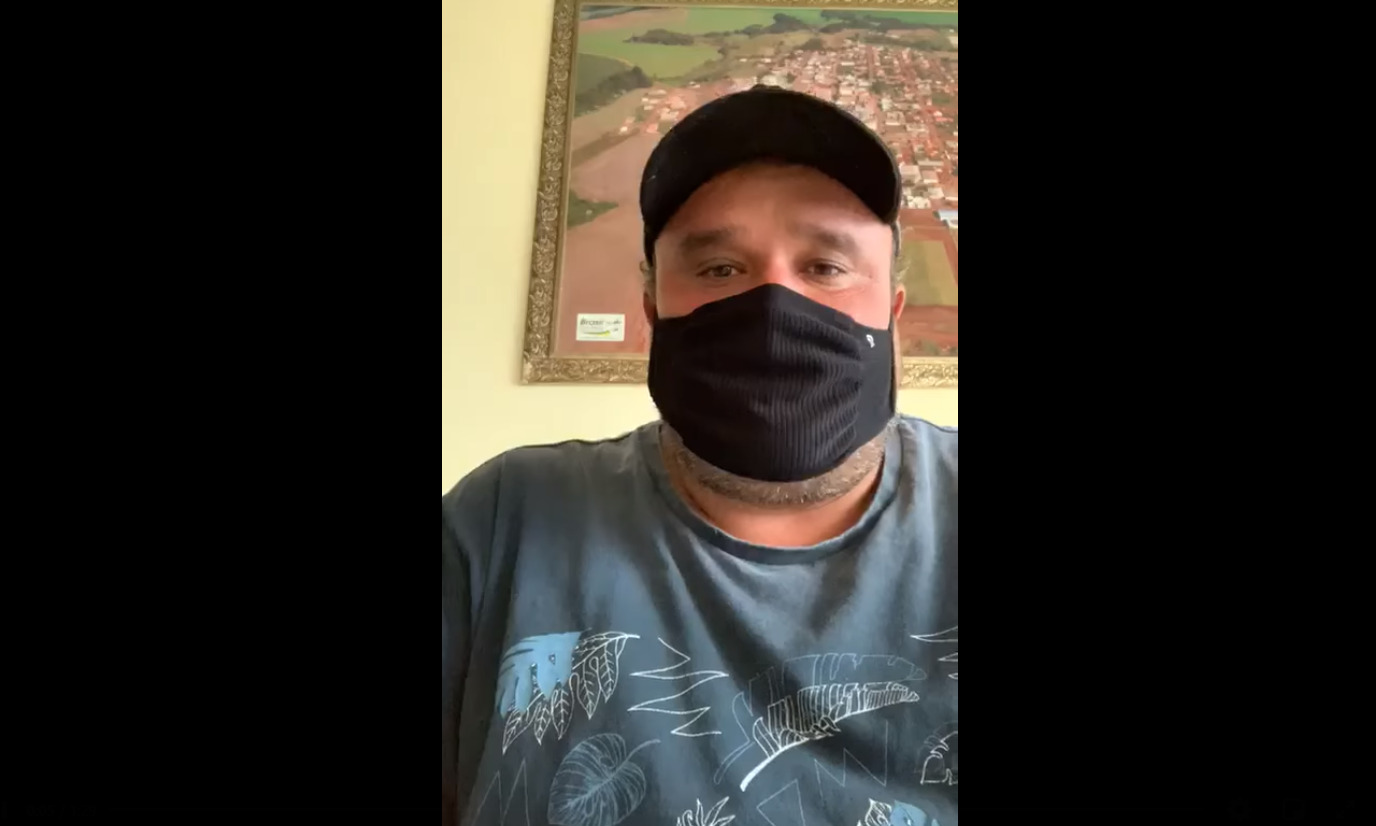 Recado do Senhor Thiago Epifanio da Silva, Prefeito de Ariranha do Ivaí